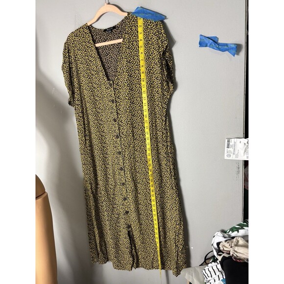 Madewell Spring Fling Womens Easy midi Dress Front Cutout Bitsy Floral L - Picture 9 of 14